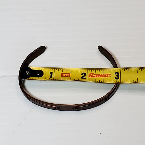 Avon Copper Cuff Steam Punk Signed 3" - Picture 6 of 6